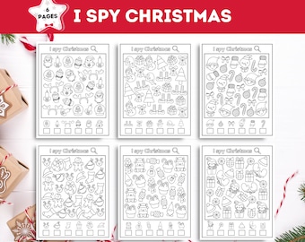 I Spy Christmas Game: Kids Winter Activity (PDF Download)