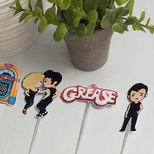 Grease Cupcake Toppers - Etsy