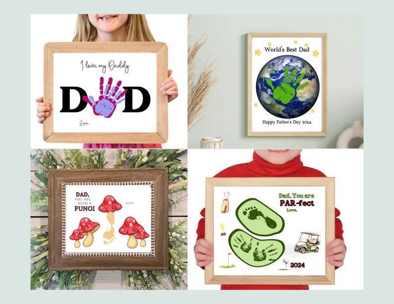 Father's Day Handprint Art: Kids' Craft Keepsake (digital Download) - Etsy
