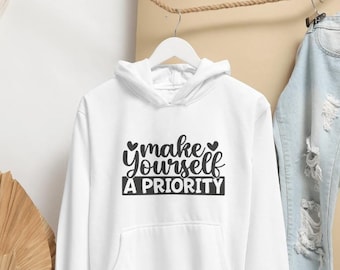 Sweat à capuche prioritaire, t-shirt introverti, sweat à capuche Mental, chemise sarcastique, sweat à capuche motivant, chemise Everything is fine