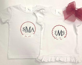 Embroidered Georgia Shirt/Bodysuit