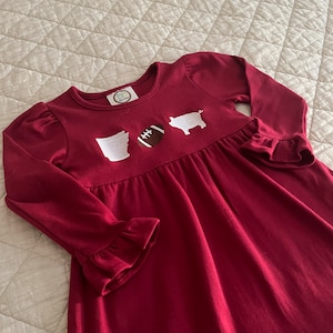 Embroidered Arkansas Football Dress