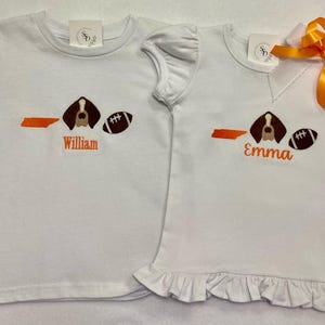 Embroidered Tennessee Football Shirt/Bodysuit