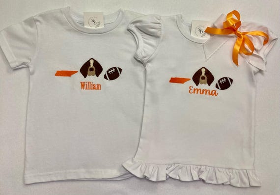 Embroidered Tennessee Football Shirt/Bodysuit