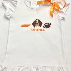 Camiseta/body de fútbol de Tennessee bordado imagen 2
