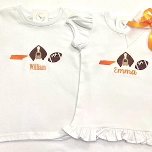 Camiseta/body de fútbol de Tennessee bordado imagen 1