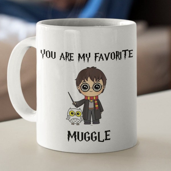 Harry Potter, Magisches Geschenk, Du bist mein Lieblingsmuggel, Muggeltasse, Geschenk für sie, Schenk für Ihn Harry Potter Geschenk, lustige Tasse, 11oz