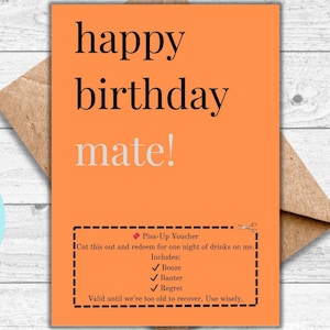 Funny Beer Birthday Card for Him
