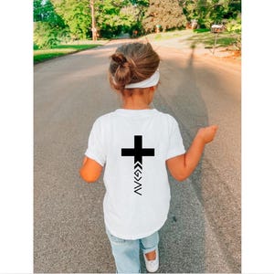 God is Greater Design for Children - Faith Shirt for Kids - Christian Unisex Youth T-Shirt