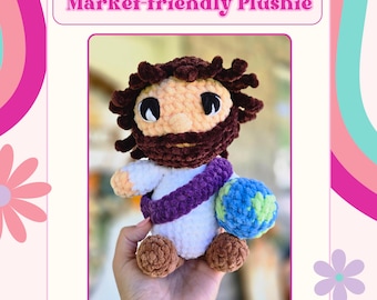 Jesus Christ Plushie Crochet Pattern | Beginner Friendly, Low-Sew (PDF Pattern)