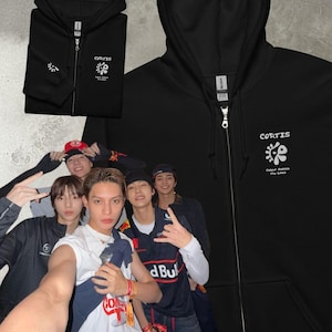 CORTIS Zip-Up Hoodie • Embroidered Unisex Hoodie • Cotton Blend Streetwear Sweatshirt