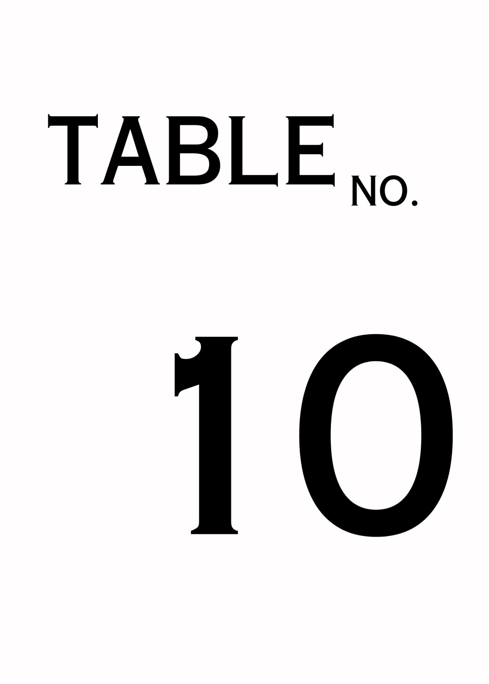 PRINTABLE TABLE NUMBERS - Digital Download - Print at Home - - Etsy