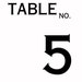 PRINTABLE TABLE NUMBERS - Digital Download - Print at Home - - Etsy