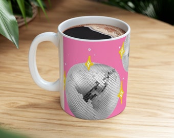 Disco ball mirror ball mug for swifts or disco lovers gift