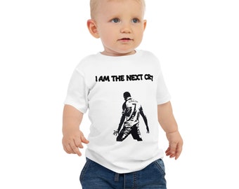 Baby Jersey T-shirt met korte mouwen Ik ben de volgende cr7