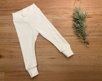 Pantalon leggings en laine et soie pour bébés prématurés et enfants