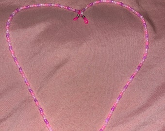 Cute Pink EyeGlass Chain!!