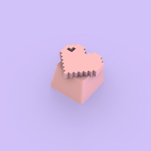 Fichier STL d&#39;impression 3D Pixel Heart Keycap