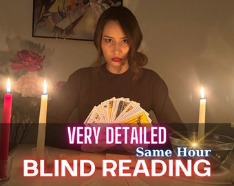 Blind Tarot Reading, Without Questions, Psychic Reading with Tarot Cards, Very Detailed Blind Tarot Reading, honest advice , Same Hour