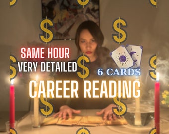 Hetzelfde uur carrière tarot lezen/carrière tarot 6 kaart lezen/psychische lezing/zeer gedetailleerd