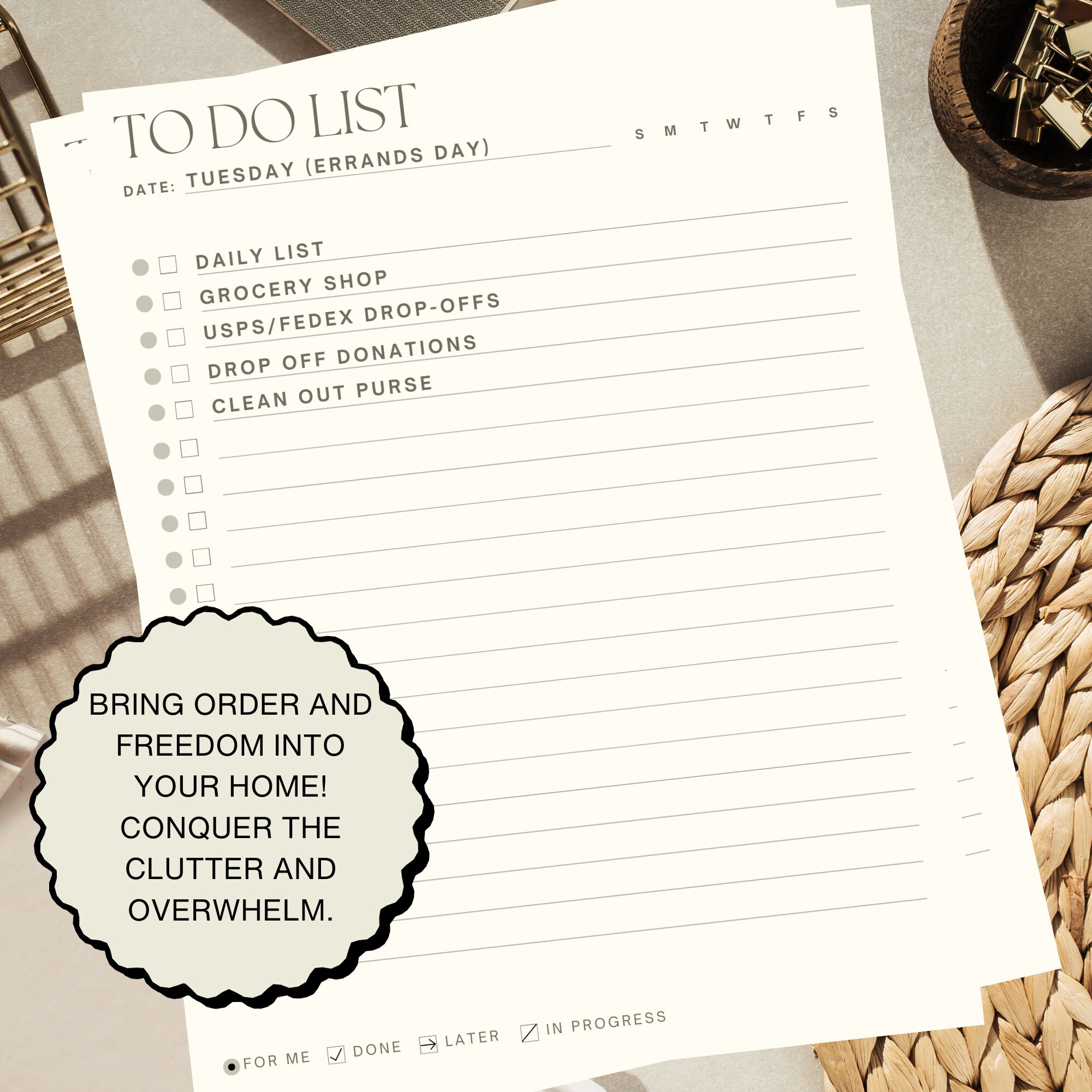 Printable Quarterly Chore Chart System, Homemaker Organization, Working ...