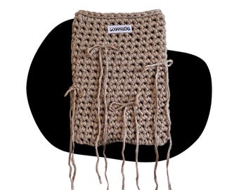 Beginner-Friendly Crochet Laptop Sleeve Pattern by LOOSENDS (size adjustable)