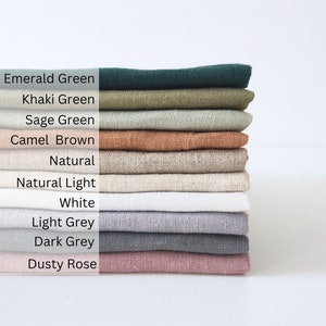 Linen Shower Drape With Waterproof Lining | Linen Douche Curtain | Farmhouse Bathroom | Bathtub curtain | Buttonholes Top for Hooks
