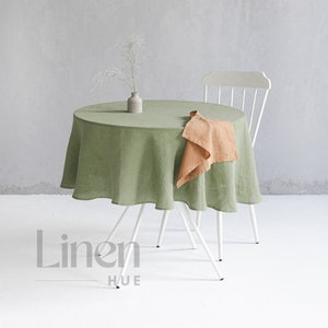 Linen Tablecloth, Round Table Cloth, Oval Tablecloth, Large Table Cloth, Custom Tablecloth, Kitchen Tablecloth, Table Linens