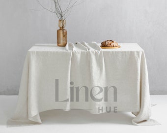 Large Linen Tablecloth, Linen Table Cloth, Extra Long Table Cloth, Stonewashed Table Linens, Linen Cloth