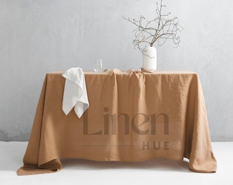 Linen Table Cloth, Handmade Linen Tablecloth, Extra Large Table Cover, Custom Tablecloth, Rustic Tablecloth, Boho Wedding Tablecloth