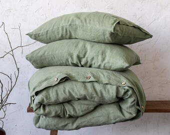 Duvet Cover Set with 2 Pillowcases, Linen Bedding Set, Linen Bed Set, Single, Double, King, Queen Bedding, Custom Bedding, Organic Bed Linen