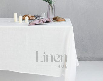 Nappe, Nappe en lin, Nappe en lin, Nappe rectangulaire, Nappe ovale, Nappe sur mesure, Nappe de table, Décoration d'intérieur