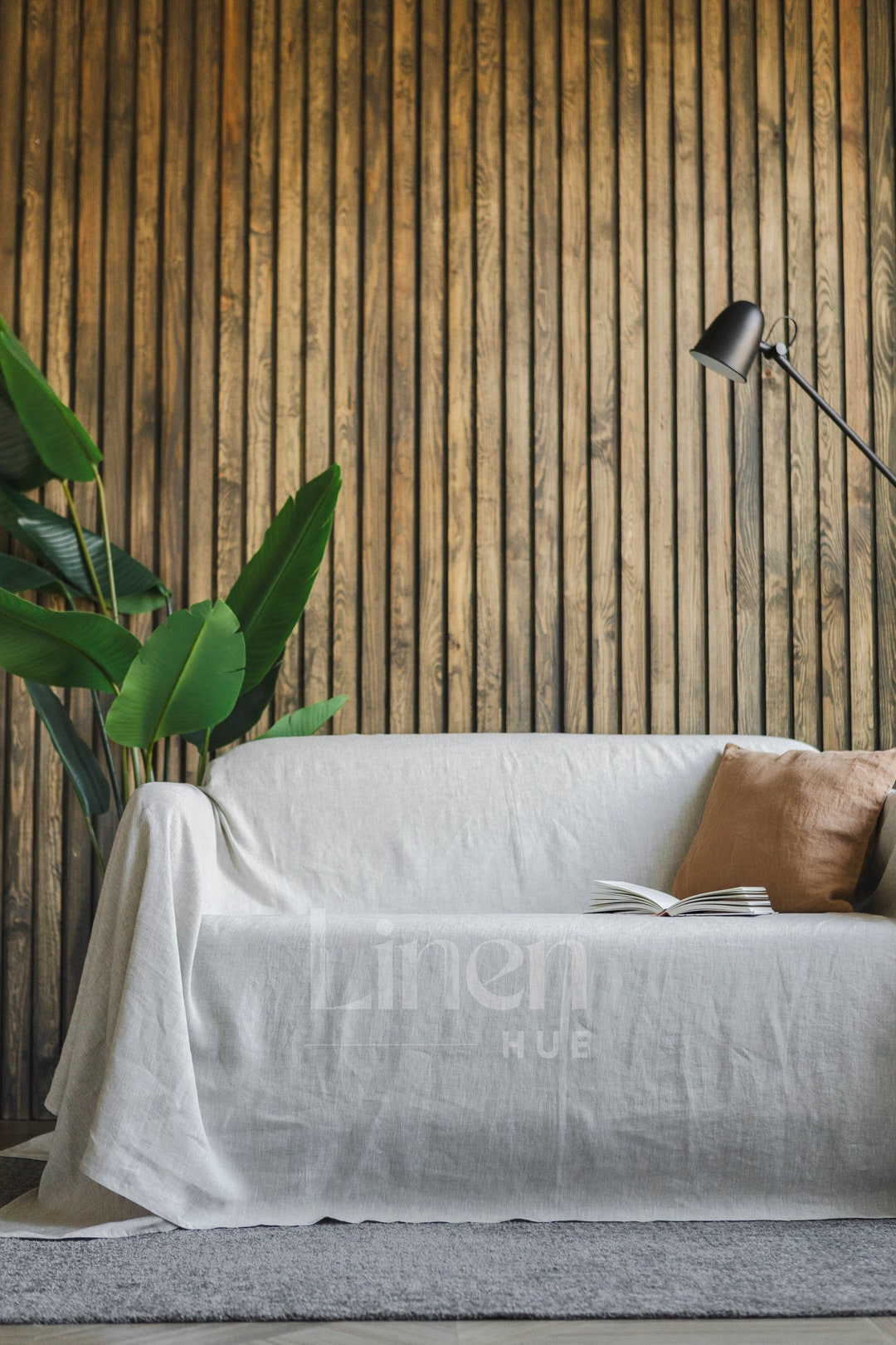 Large Sofa Throw Cover Linen Couch Cover Sofa Slipcover Etsy