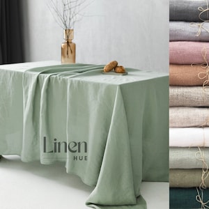 Linen tablecloth, long table cloth, rectangle tablecloth, oval tablecloth, round tablecloth, Wedding, Easter, Christmas table cover