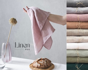Linen Tea Towel Set - Farmhouse Kitchen Dish Towels, Absorbent & Sustainable Hand Towels for Dishwashing, Eco-Friendly Gift