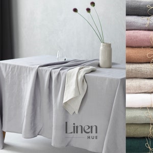 Linen Table Cloth, Rectangle Tablecloth, Oval Tablecloth, Washed Linen Tablecloth, Custom Tablecloth, Table Cover, Gift For Her