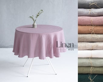 Large tablecloth, linen table cover, natural table cloth, round tablecloth, oval tablecloth, custom linen cloth, prewashed linen tablecloth