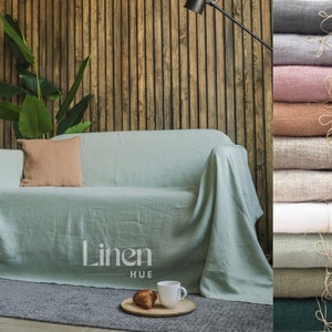 Leinen Couch Bezug, Leinen Sofabezug, Couch Bezug, Sofa Couch Überwurf, Leinen Sofa Bezug, Zweier Sofa Bezug, Sofa Sitzbezug, Sofaauflage