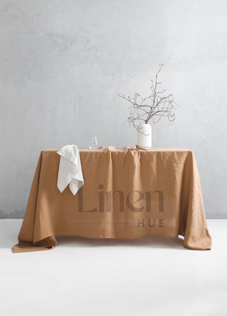 Large Linen Tablecloth, Linen Table Cloth, Extra Long Table Cloth, Stonewashed Table Linens, Linen Cloth