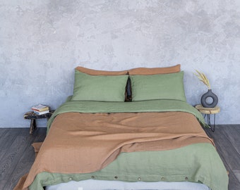 Linen Bed Cover, Linen Bed Sheet, Washable Linen Bedspread, Linen Bed Throw, Natural Bed Cover, Bed Slipcover, Linen Coverlet, Linen Throw