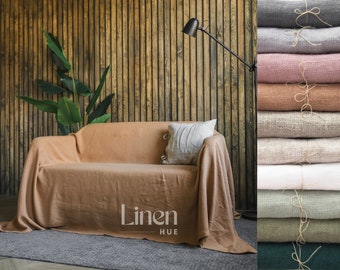 Linen couch slipcover, linen sofa cover, seater sofa cover, loose sofa slip covers, seamless loveseat cover, custom size armchair cover