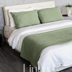 Natural Linen Bedspread | Linen Bed Throw | Natural Bed Cover | Rustic Linen Bedspread | Linen Bed Cover | Linen Bedspread | Linen Coverlet
