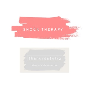 Shock Therapy Study Sheet