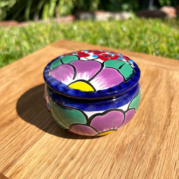 Talavera Jewelry Box, Talavera Trinket, Joyera de Talavera