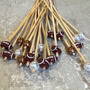 6&quot; Appetizer Skewers: Beaded Drink Stir Sticks, Charcuterie Picks - Set of 20