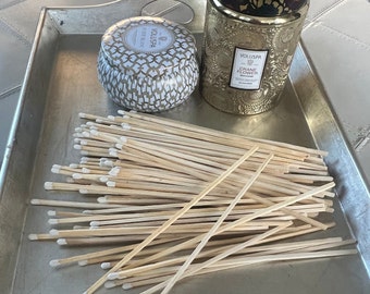 8" Colored Fireplace Matches: Available in Red, Black, and White l Long Refill Matches l Safety Matches l Candle Matches l Home Decor
