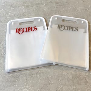 Expandable Recipe Folder: Waterproof, Customizable with 13 Sections