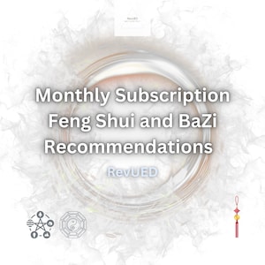 2025 Feng Shui & BaZi Monthly Guide: Home Energy Alignment (Digital PDF)