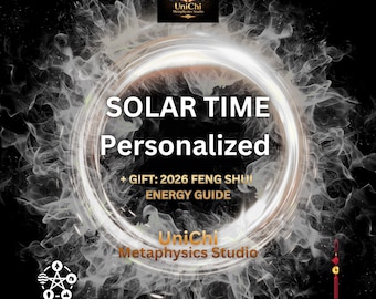 Calculadora de tiempo solar, BaZi, Astrología china, Guía de Feng Shui y BaZi 2026 - Regalo (PDF)