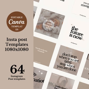 64 Inspiring and Engagement-Boosting Instagram Post Templates - Editable in Canva!